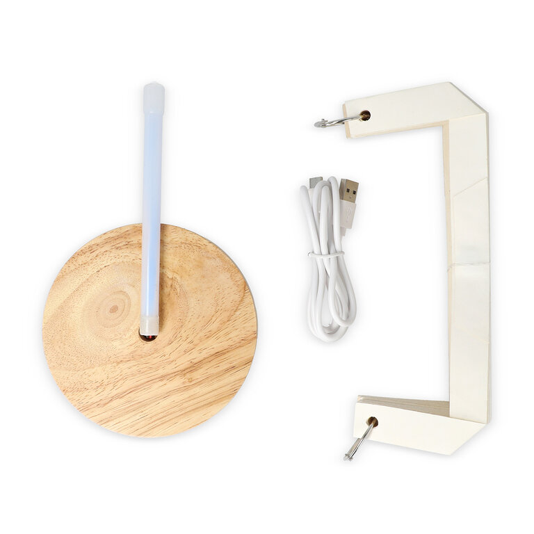 Lampe LED personnalisée en papier pliable - Hura Mini | pandacola - 1