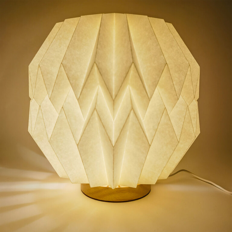 Lampe LED publicitaire en papier pliable - Hura Rond | pandacola - 1