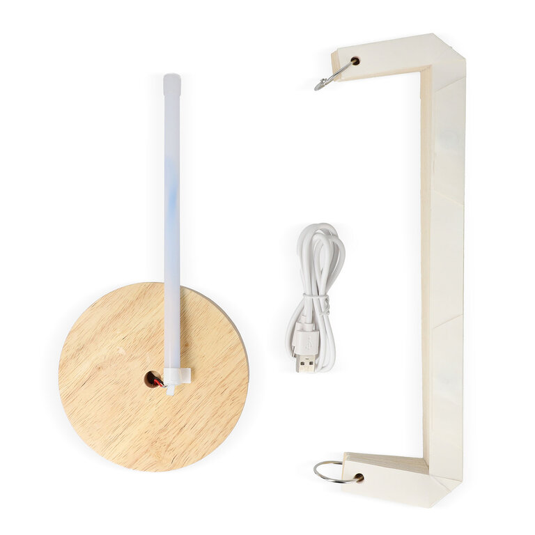 Lampe LED publicitaire en papier pliable - Hura | pandacola - 1