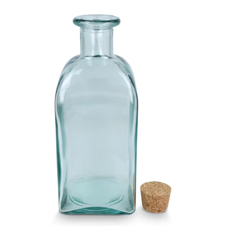 Bouteille publicitaire en verre recyclé avec bouchon liège 1L - Rospa | pandacola - 2