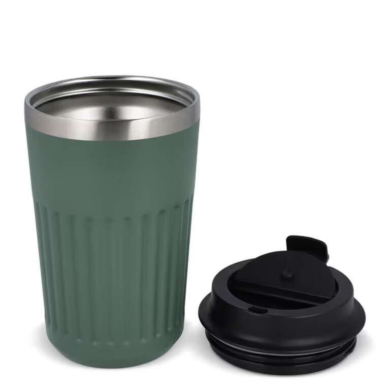 Mug publicitaire isotherme cannelé 400 ml - Conni | pandacola - 1