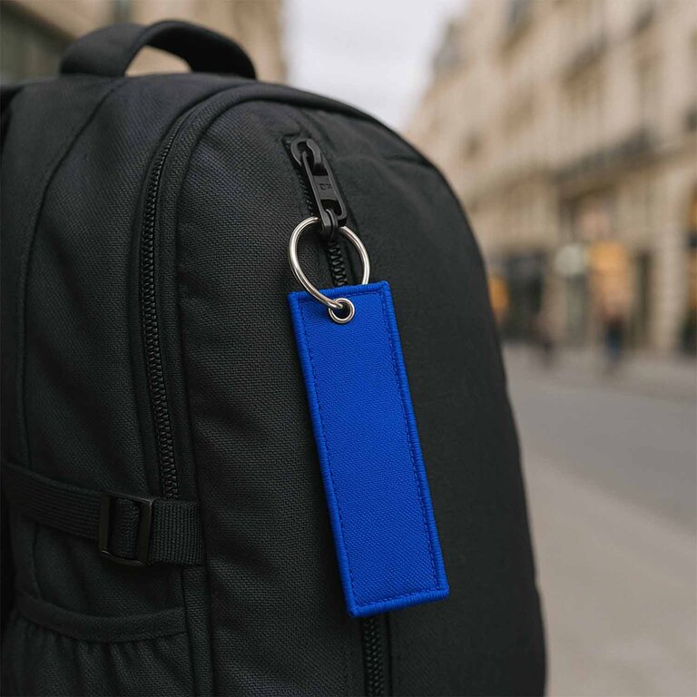 Porte-clés etiquette de vol publicitaire - Laora | pandacola - 1