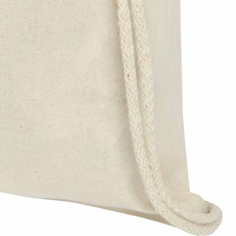 Sac à cordelettes personnalisé en coton écru 140 gr/m² - Rhido | pandacola - 3