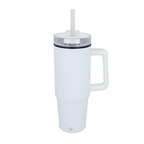 Mug isotherme personnalisable en acier recyclé avec paille 800 ml - Trendy | pandacola - thumb