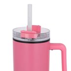Mug isotherme personnalisable en acier recyclé avec paille 800 ml - Trendy | pandacola - thumb - 1