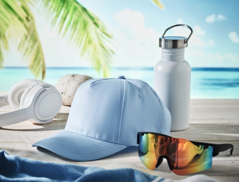 Casquette 5 pans publicitaire en coton 150 gr/m² - Bozz | pandacola - 1