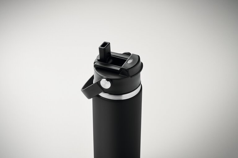 Gourde isotherme paille 500 ml - Frog poignée | pandacola - 1