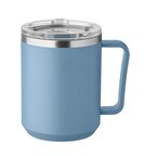 Mug isotherme personnalisable en acier recyclé avec couvercle etpoignée 400 ml - Klouki | pandacola - thumb