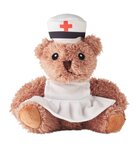 Peluche ourson publicitaire - Teddy infirmière | pandacola - thumb