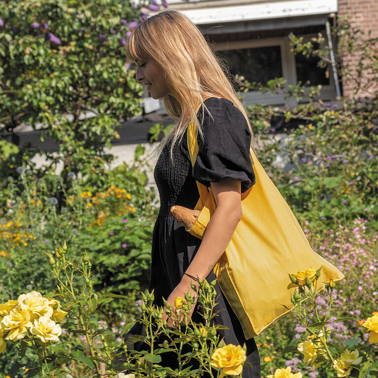Tote bag personnalisé en coton recyclé 145 gr/m² avec soufflet IMPACT® - Alivera | pandacola - 2