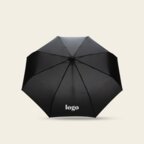 Parapluie de poche personnalisé automatique en rPET 20.5" avec poignée bambou IMPACT® - North York | pandacola - thumb