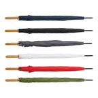 Parapluie personnalisé automatique en rPET 27" avec poignée bambou IMPACT® - Classic York | pandacola - thumb - 1