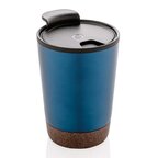 Mug isotherme personnalisé en acier recyclé avec base liège - Doume | pandacola - thumb