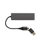 Hub USB personnalisé 3 ports en aluminium recyclé - Gazzi | pandacola - thumb