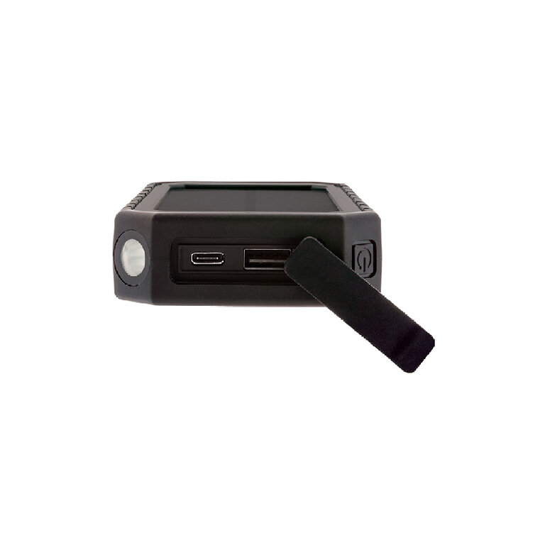 Batterie de secours personnalisée solaire en plastique recyclé 10000 mAh - Karf Eco | pandacola - 1