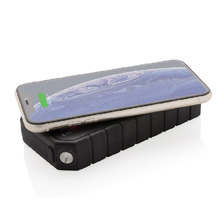 Batterie de secours personnalisée solaire en plastique recyclé 10000 mAh - Karf Eco | pandacola - 2