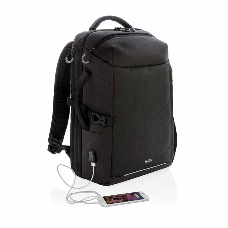 Sac à dos personnalisé en PU pour ordinateur 17" SWISSPEAK® - Besa | pandacola - 3