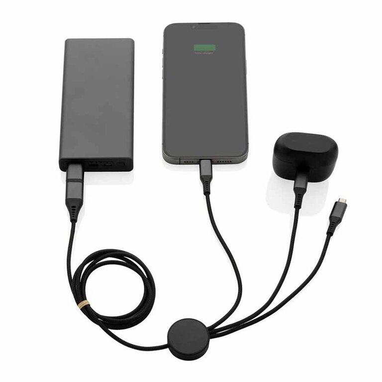 Câble personnalisé 60W recyclé - Ontaria Long Alu | pandacola - 2