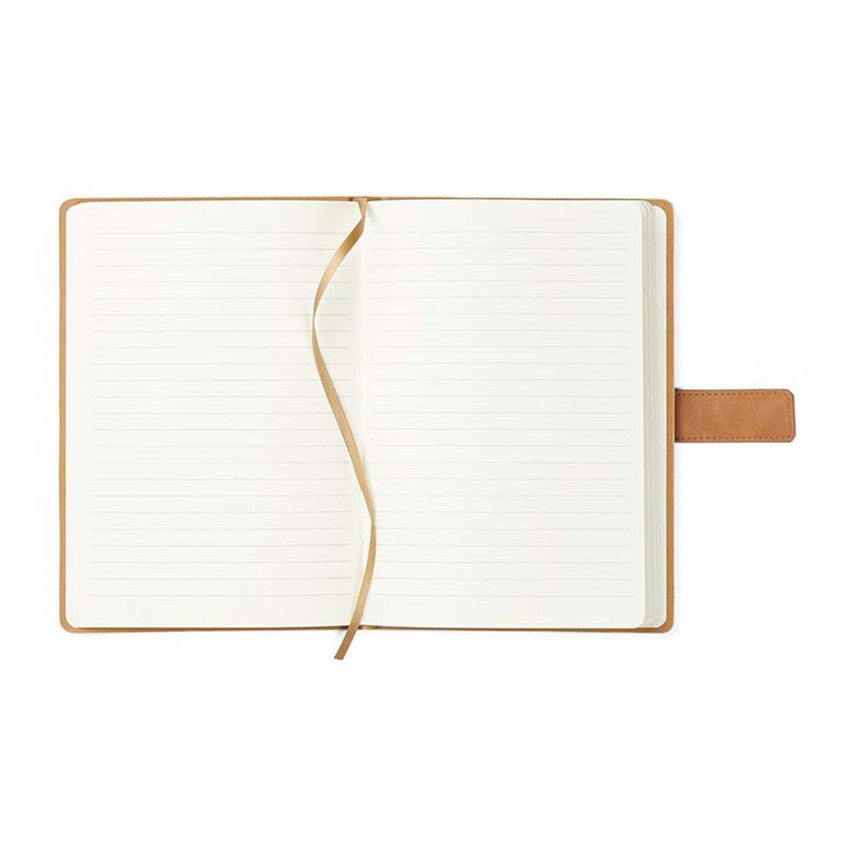 Carnet A5 personnalisé rigide en toile 80 pages lignées - Retrata | pandacola - 1