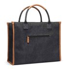 Cabas personnalisé en toile recyclée Vinga® avec compartiment ordinateur 13" - Masta | pandacola - thumb