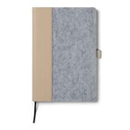 Carnet A5 personnalisé souple en feutrine rPET 160 pages lignées  Vinga® - Bonnou | pandacola - thumb