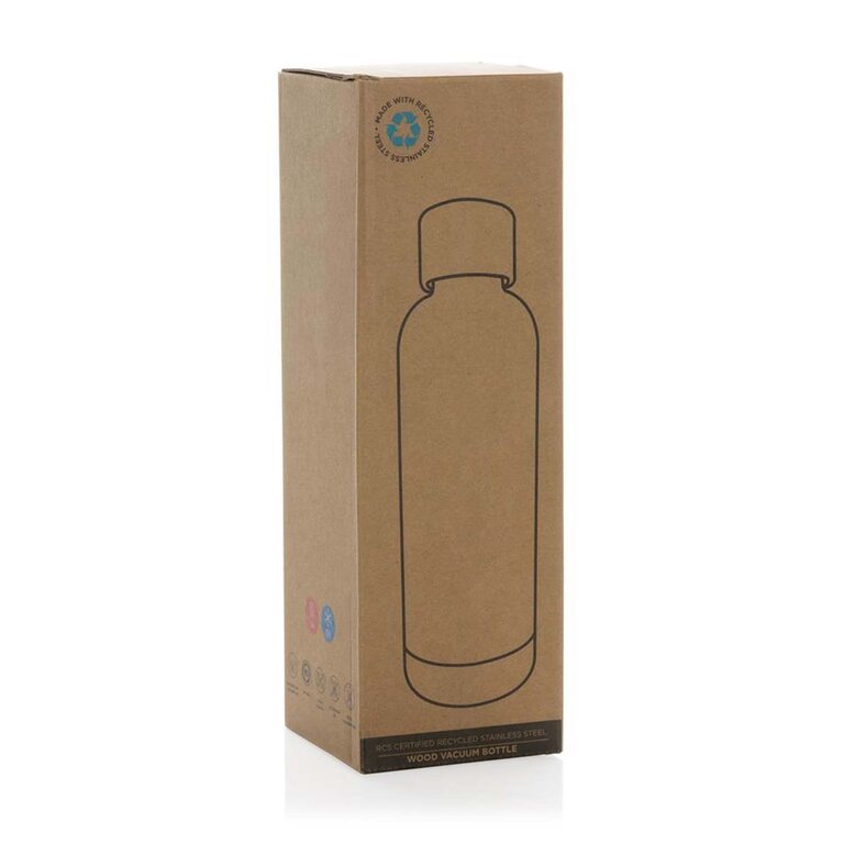 Bouteille isotherme personnalisée en acier recyclé 500 ml - Biva | pandacola - 2