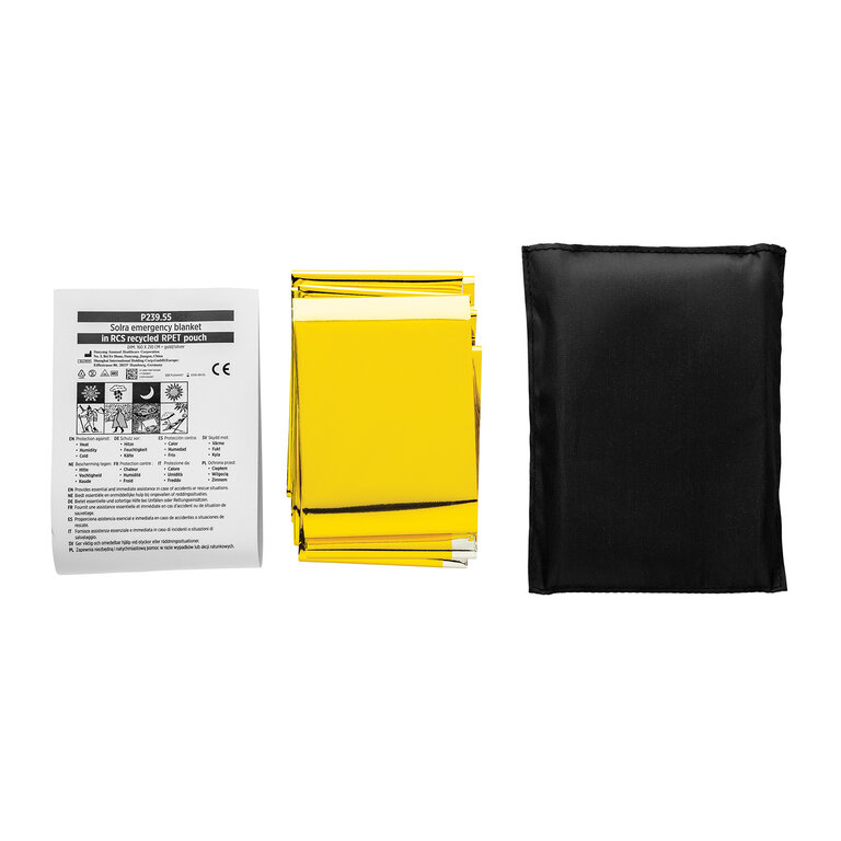 Couverture de secours personnalisee - Solira RCS | pandacola - 2