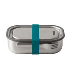 Lunch box personnalisée en acier 1L avec fourchette Black+Blum - Miamo | pandacola - thumb