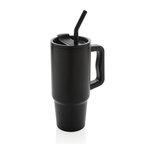 Mug isotherme personnalisable en acier recyclé avec paille 900 ml - Trendo | pandacola - thumb