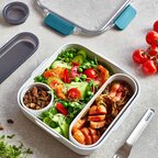 Lunch box personnalisée 1L avec couvert Black+Blum - Blakou | pandacola - thumb - 1