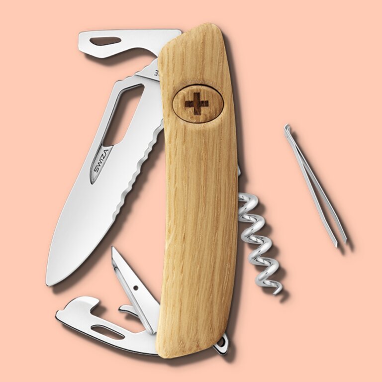 Couteau suisse 12 fonctions en bois|Swiza® - SH03 TR | pandacola - 2
