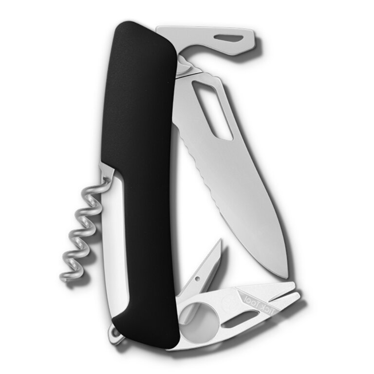 Couteau suisse 12 fonctions Single Hand Wavy Edge|Swiza® - SH03 TR-TT AM | pandacola - 1