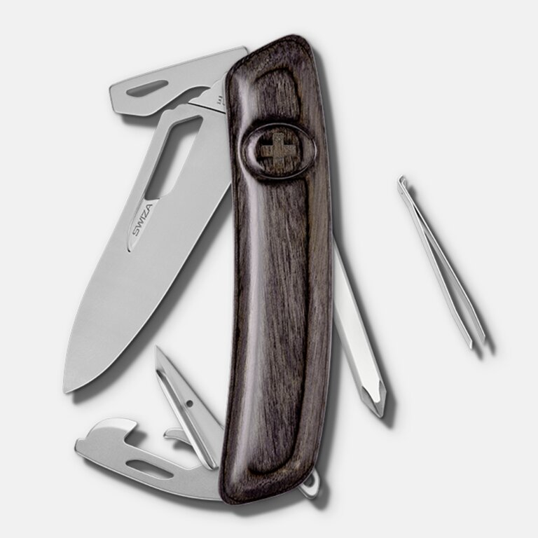Couteau suisse 12 fonctions en bois|Swiza® - SH04 R AM | pandacola - 3