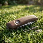 Couteau suisse 11 fonctions en bois |Swiza® - D08 | pandacola - thumb - 1