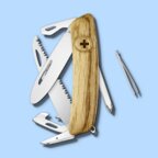 Couteau suisse 12 fonctions Junior en bois| Swiza® - J06 R | pandacola - thumb - 2