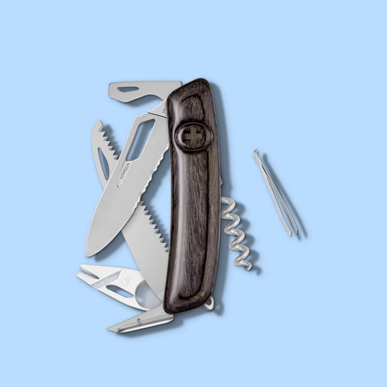 Couteau suisse 12 fonctions en bois| Swiza® - SH05 TR-TT AM | pandacola - 2