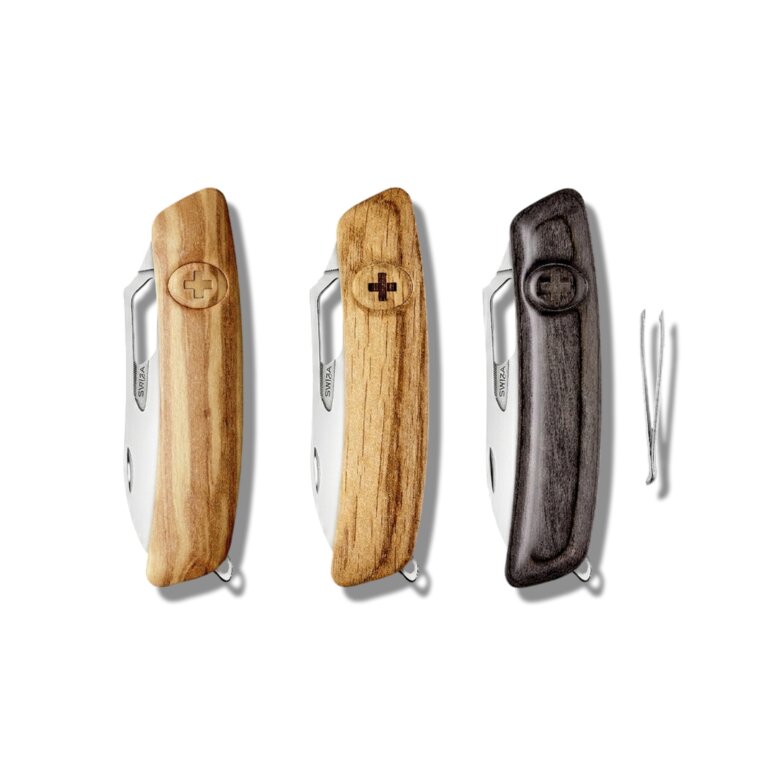 Couteau suisse 13 fonctions en bois | Swiza® - SH06 R | pandacola - 2