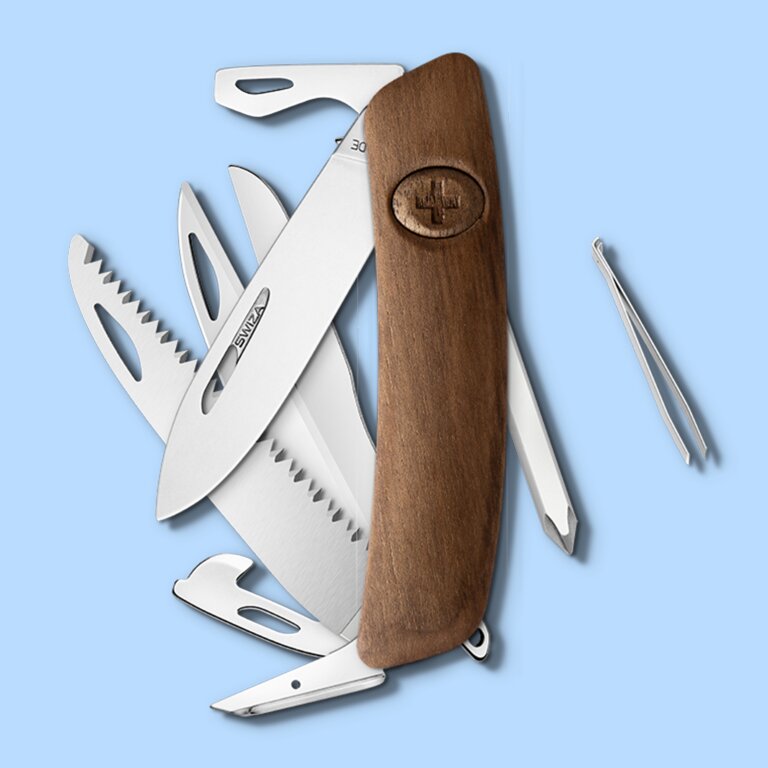 Couteau suisse 14 fonctions en bois|Swiza® - D10 R | pandacola - 2