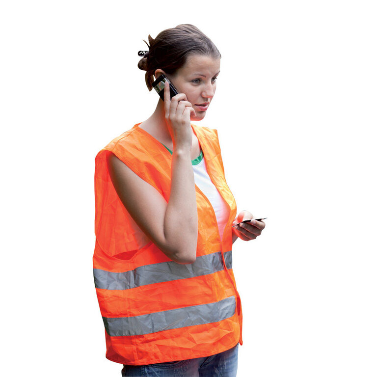 Gilet de sécurité personnalisable adulte - Fluosafa | pandacola - 1