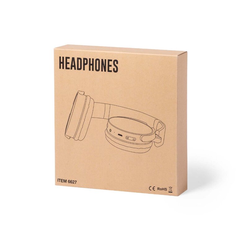 Casque BLUETOOTH® personnalisé en ABS et bambou - Sirko | pandacola - 3