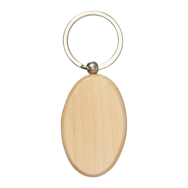 Porte-clés en bois personnalisé - Woodia Ovale | pandacola - 2