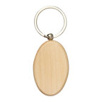 Porte-clés en bois personnalisé - Woodia Ovale | pandacola - thumb - 2