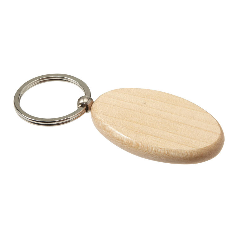 Porte-clés en bois personnalisé - Woodia Ovale | pandacola - 3