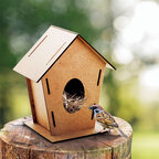 Nichoir en bois à personnaliser pour oiseaux - Tima | pandacola - thumb - 1