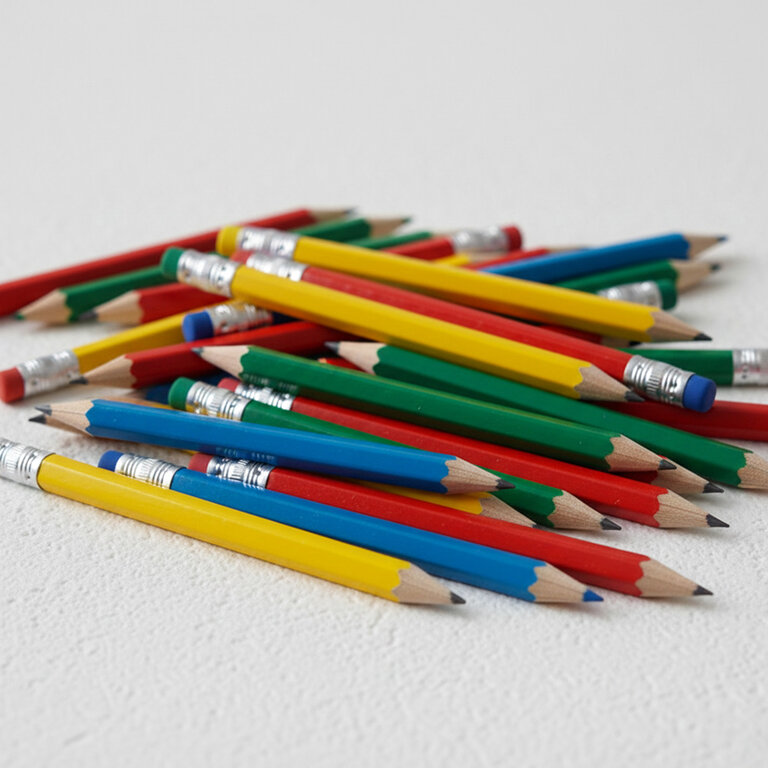 Mini crayon à papier de couleur personnalisé en bois - Crayolita Color | pandacola - 1