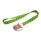 Médaille personnalisée ronde en rPET - Congrats Alu | pandacola - thumb - 2