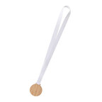 Médaille personnalisée ronde en bois - Congrats Wood | pandacola - thumb