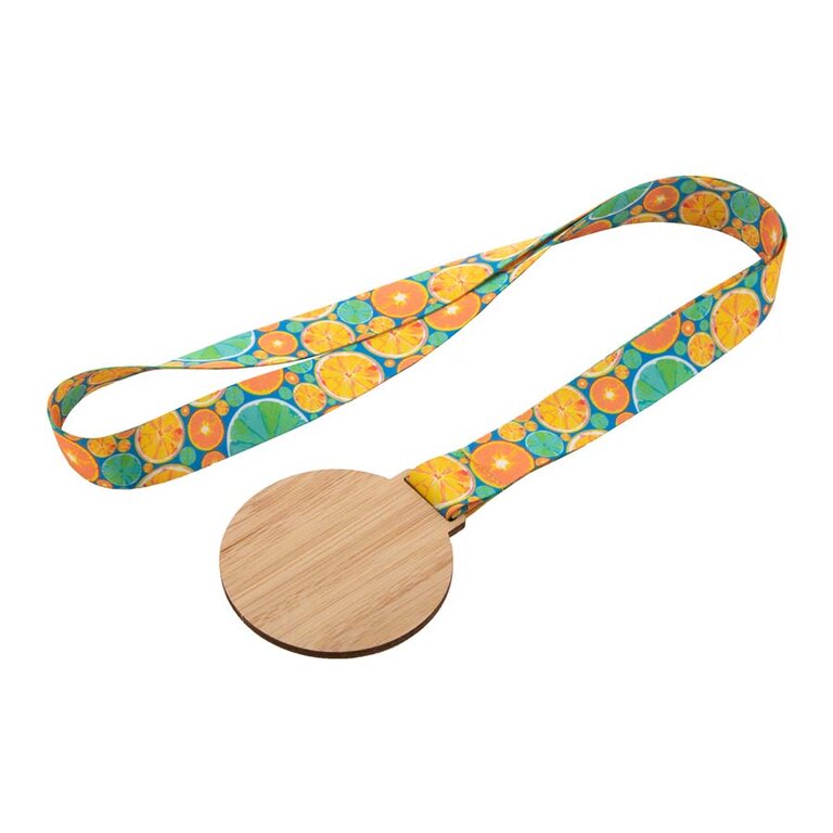 Médaille personnalisée ronde en bois - Congrats Wood | pandacola - 1