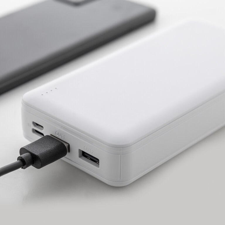 Powerbank personnalisable en ABS recyclé 20 000 mAh - Circa | pandacola - 1