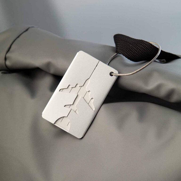 Étiquette à bagage en aluminium personnalisée - Wiaony | pandacola - 1